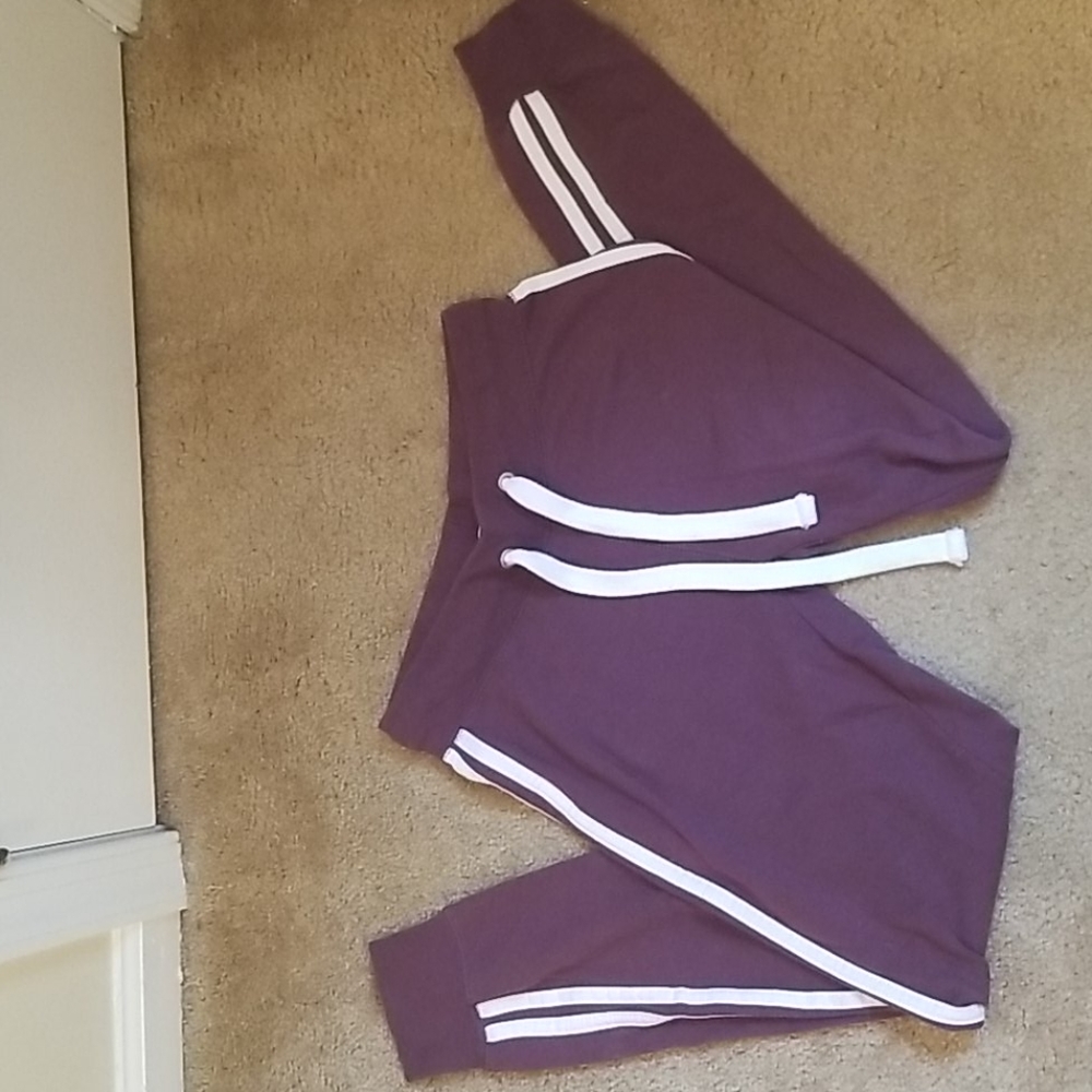 Burgundy joggers